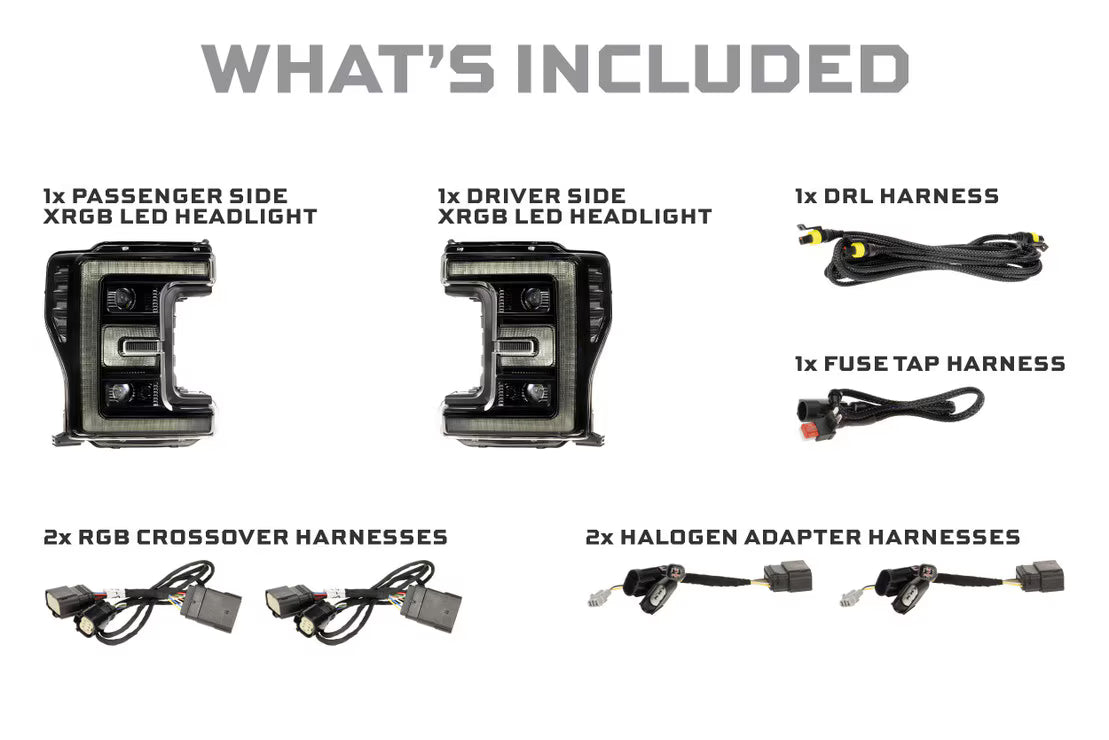 2017-2019 Ford Super Duty XB Hybrid LED-Scheinwerfer