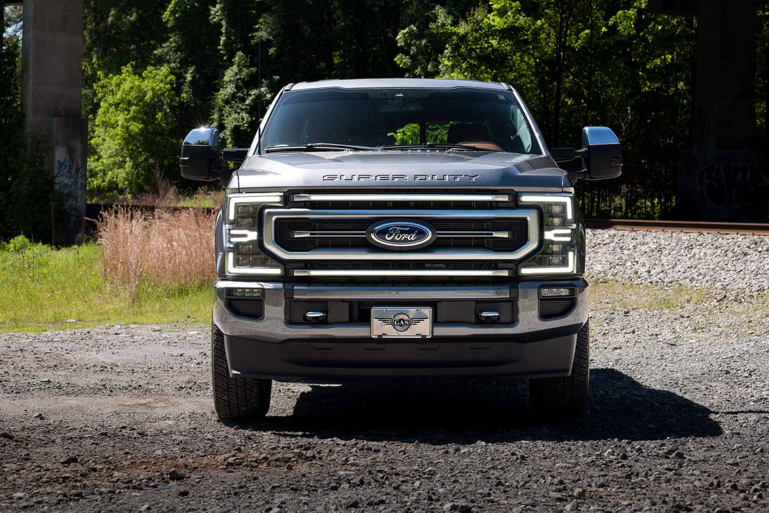 Inserciones de rejilla LED DRL XBG: Ford Super Duty Platinum (20-22)