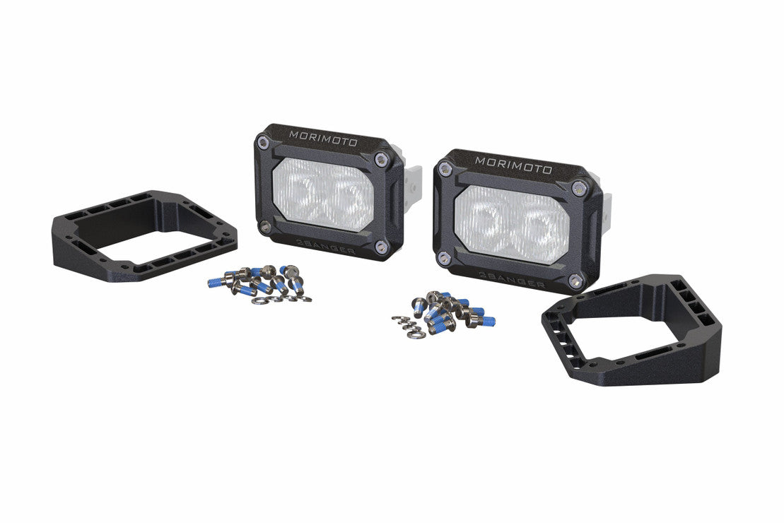 Morimoto 2Banger Brackets: Flush Mount