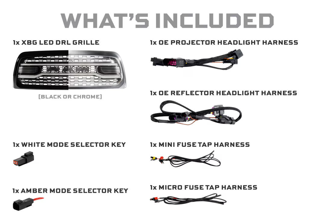 2013-2018 Dodge Ram HD XBG LED Grille