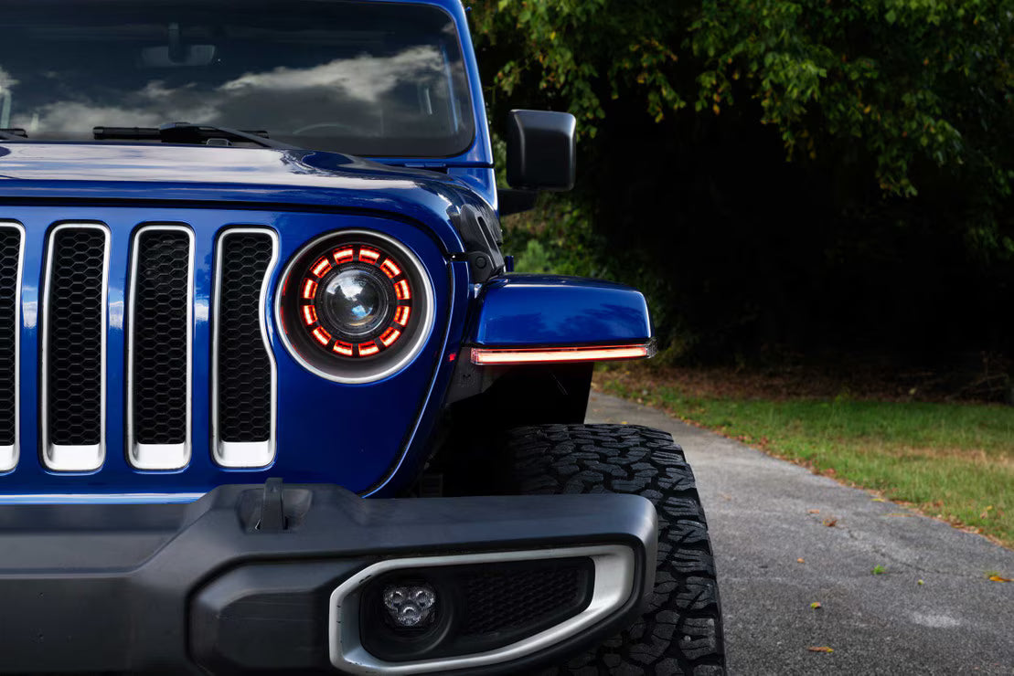 2020+ Jeep Gladiator JT XRGB LED Fender Flare Chop Kit