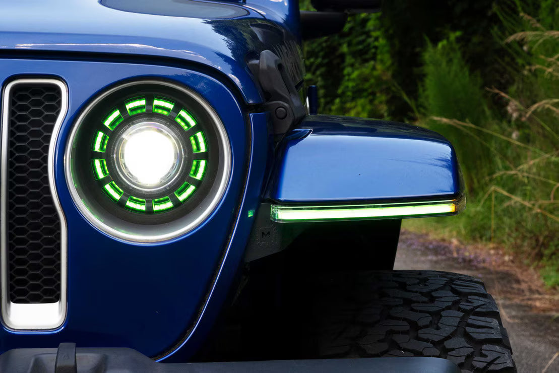 2020+ Jeep Gladiator JT XRGB LED Fender Flare Chop Kit