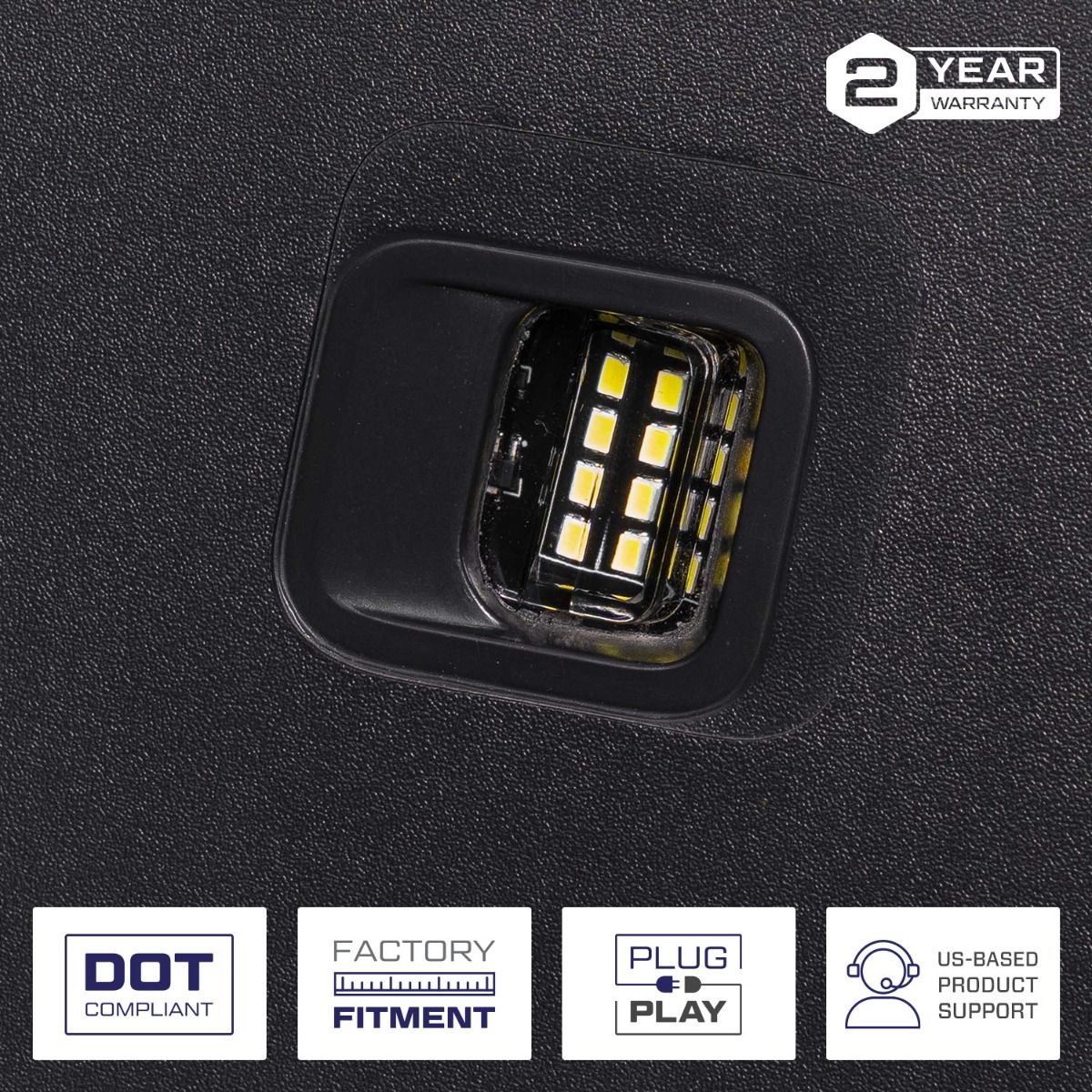 2015-2019 Chevrolet Silverado 2500/3500 LED License Plate Lights