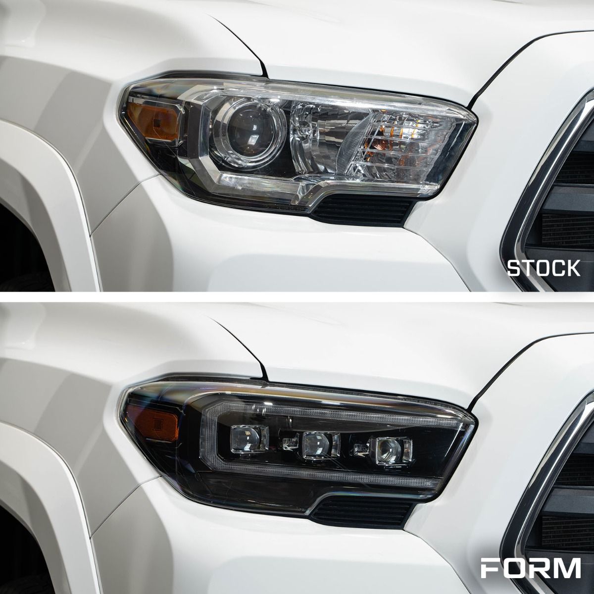 2016-2023 Toyota Tacoma Sequential LED Projector Headlights (Amber DRL)
