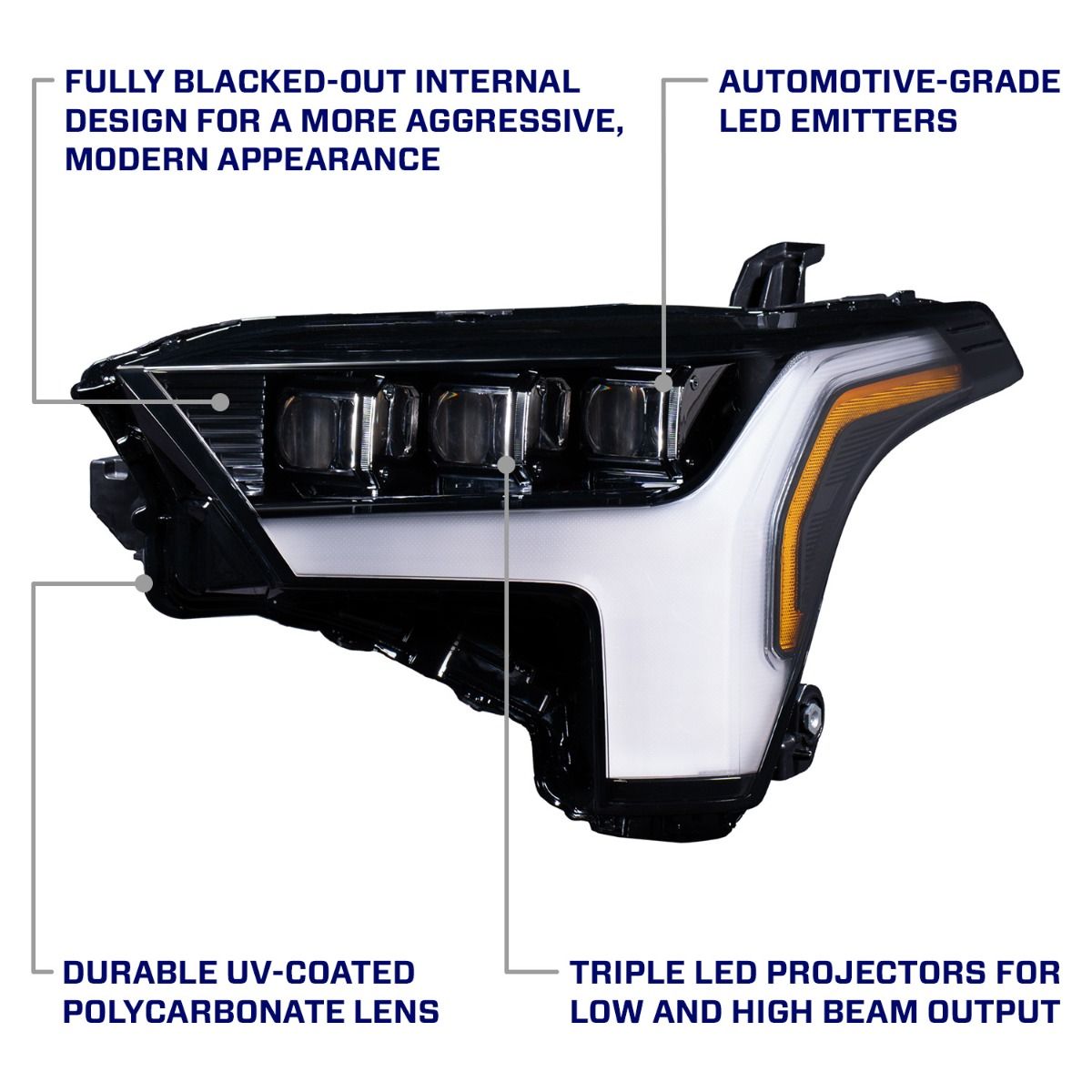 2022+ Toyota Tundra LED Sequential LED Projector Headlights