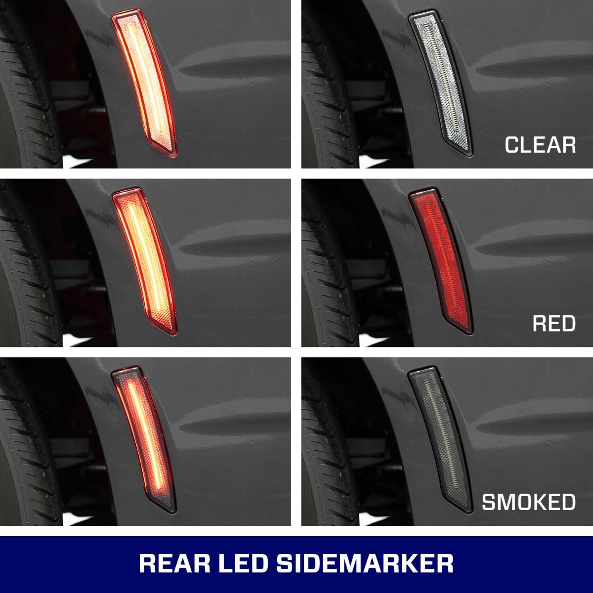 Juego de luces LED de posición laterales para Ford Mustang 2024+
