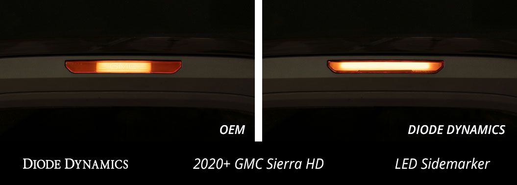 Luces de posición laterales LED para GMC Sierra 2500/3500 HD 2024+