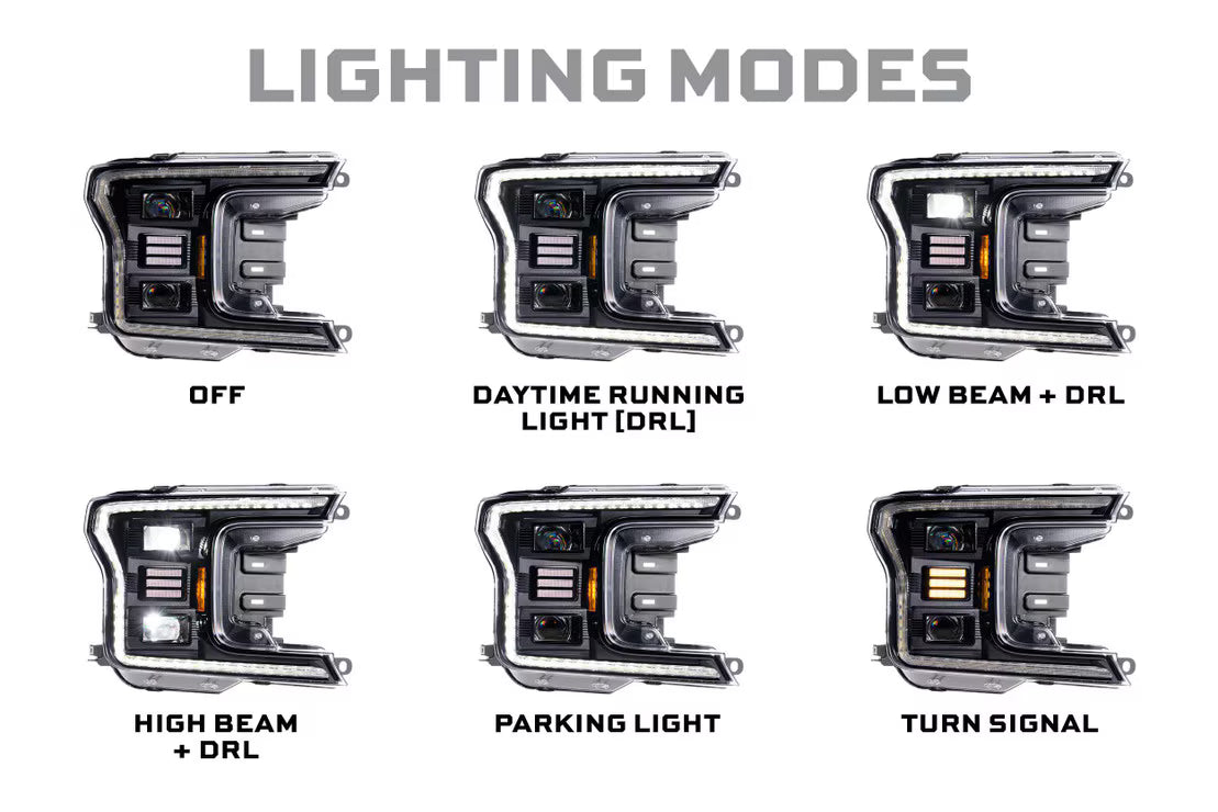 2018-2020 Ford F-150 XB Hybrid LED Headlights