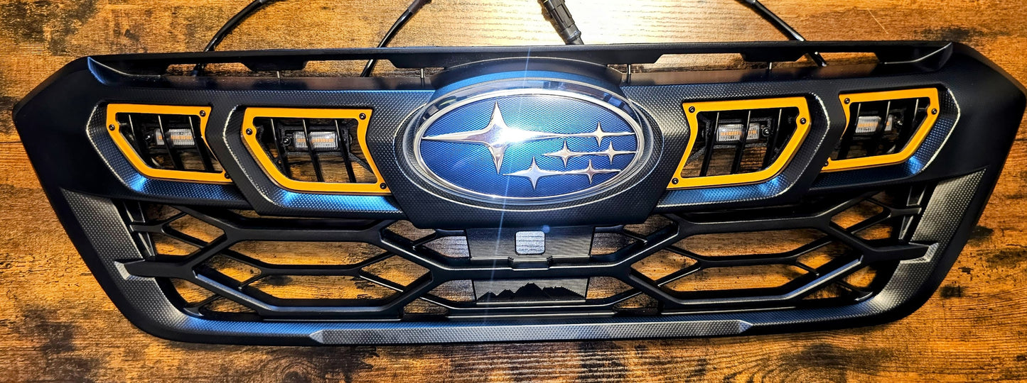 2024-2025 Subaru Outback Wilderness LED Raptor Grille Lights (Type 4)