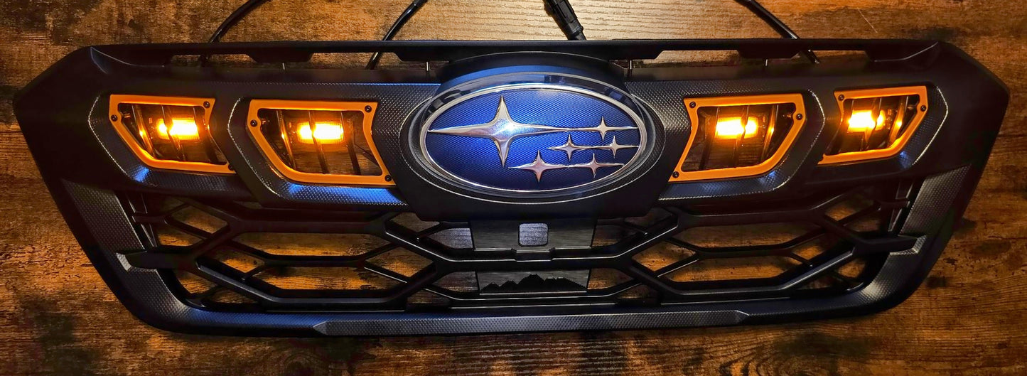 2024-2025 Subaru Outback Wilderness LED Raptor Grille Lights (Type 4)