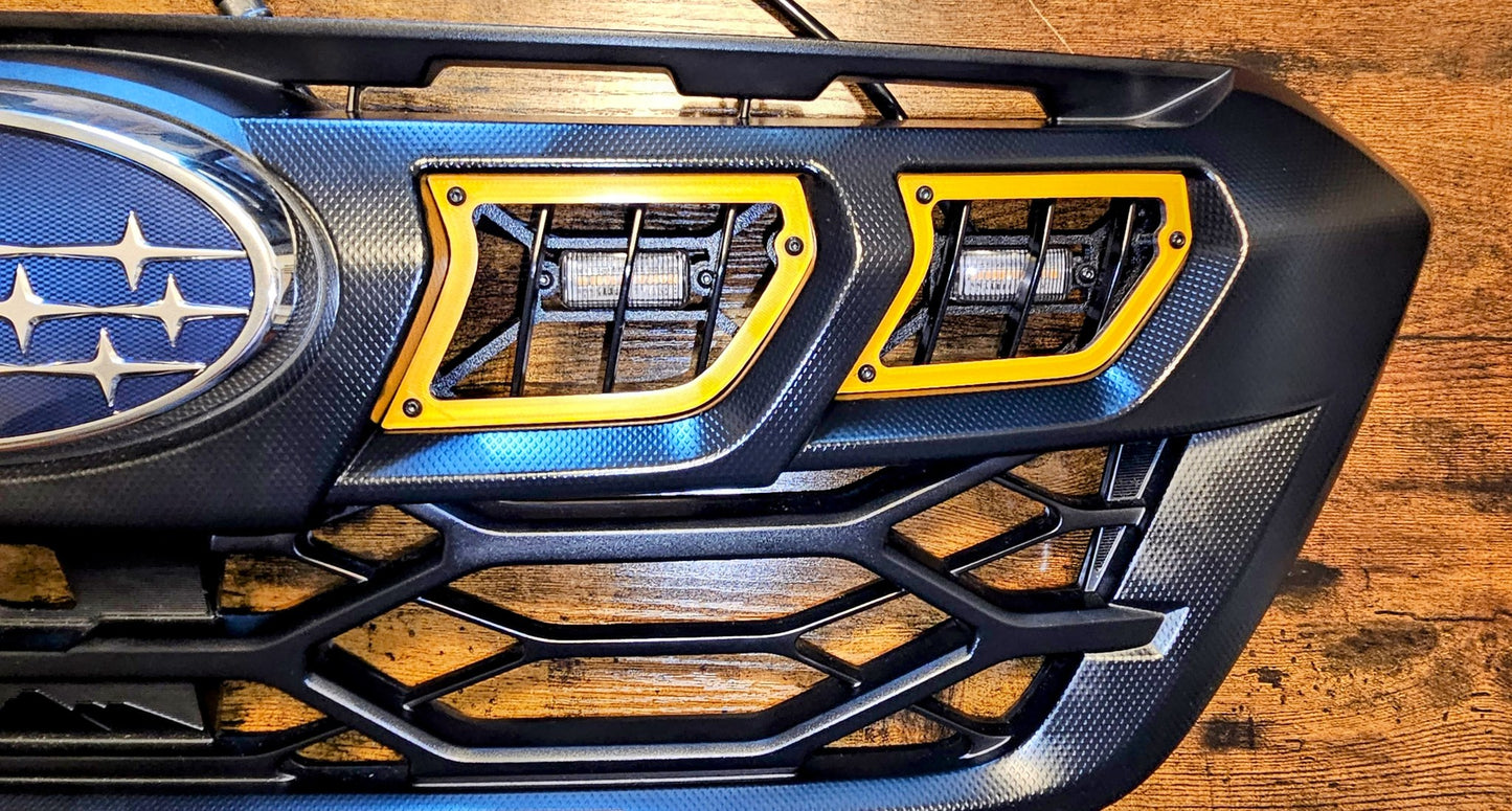 2024-2025 Subaru Outback Wilderness LED Raptor Grille Lights (Type 4)