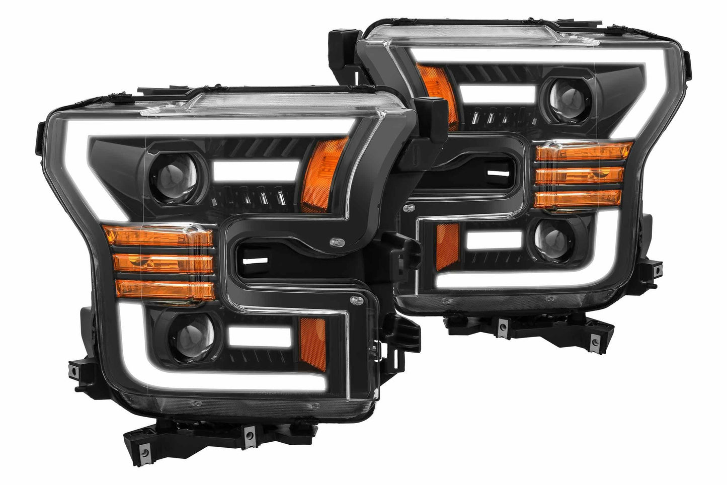 Faros delanteros LED ARex Luxx: Ford F150 (15-17) - Negro (juego)