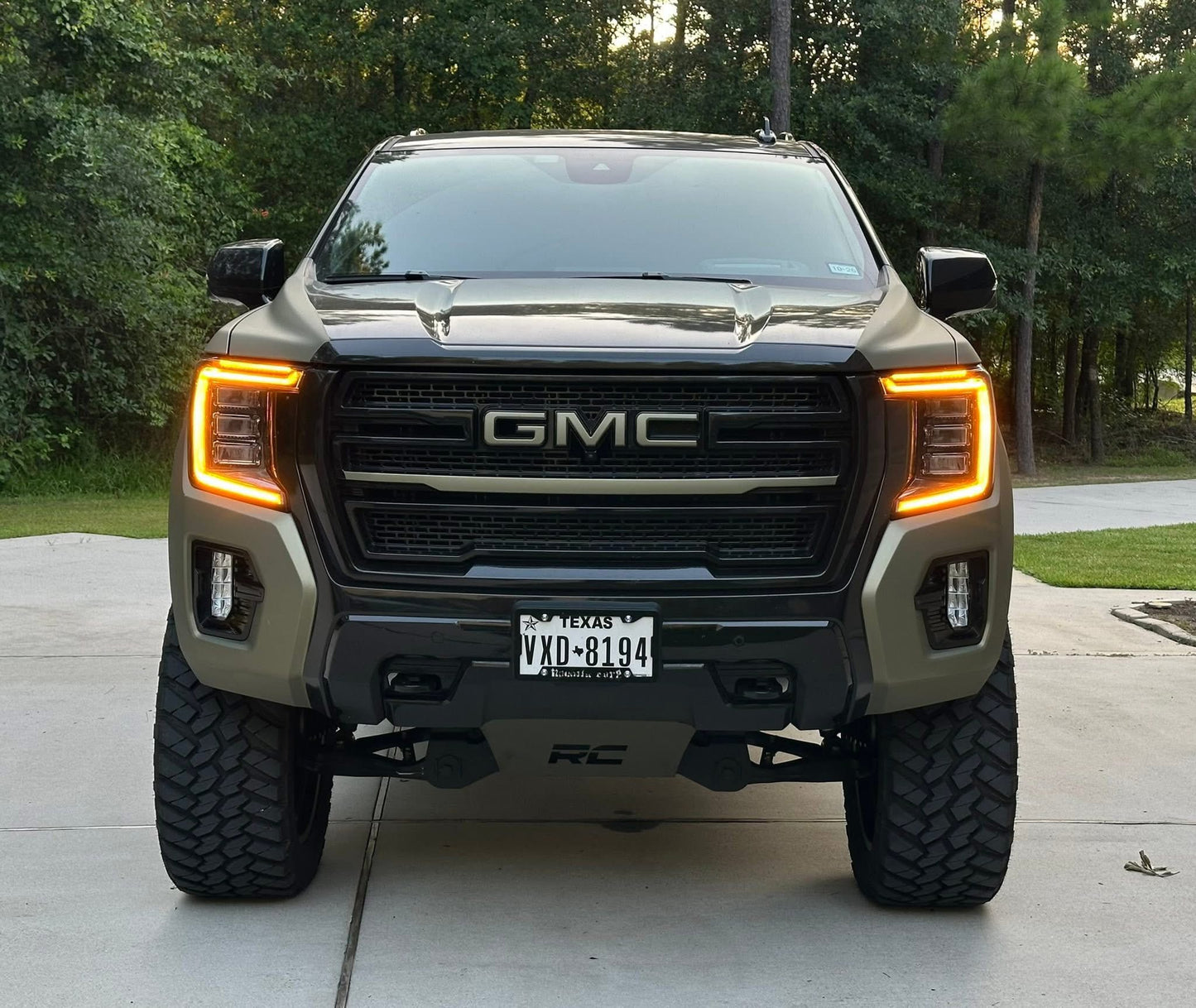 Arnés de faros LED OEM DRL ámbar GMC Sierra 2022+