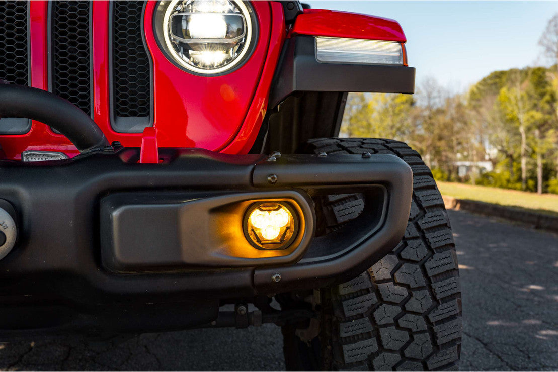 4Banger LED Fog Light Kit for 2018+ Jeep Wrangler/Gladiator JL/JT