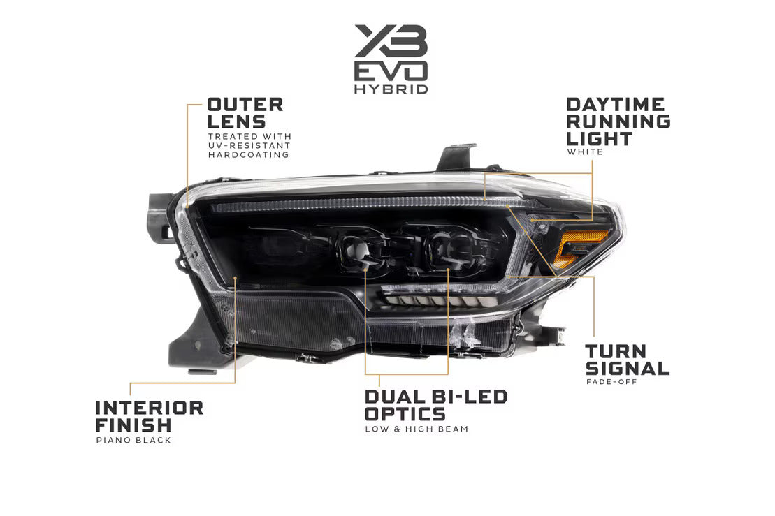 2016-2023 Toyota Tacoma XB Evo Hybrid LED-Scheinwerfer