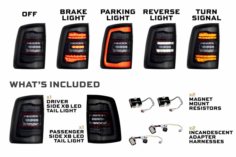 Luces traseras LED Ram HD XB 2019+