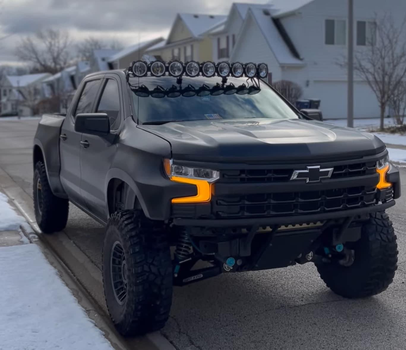 Arnés de luces LED OEM DRL ámbar para Chevrolet Silverado 2022+