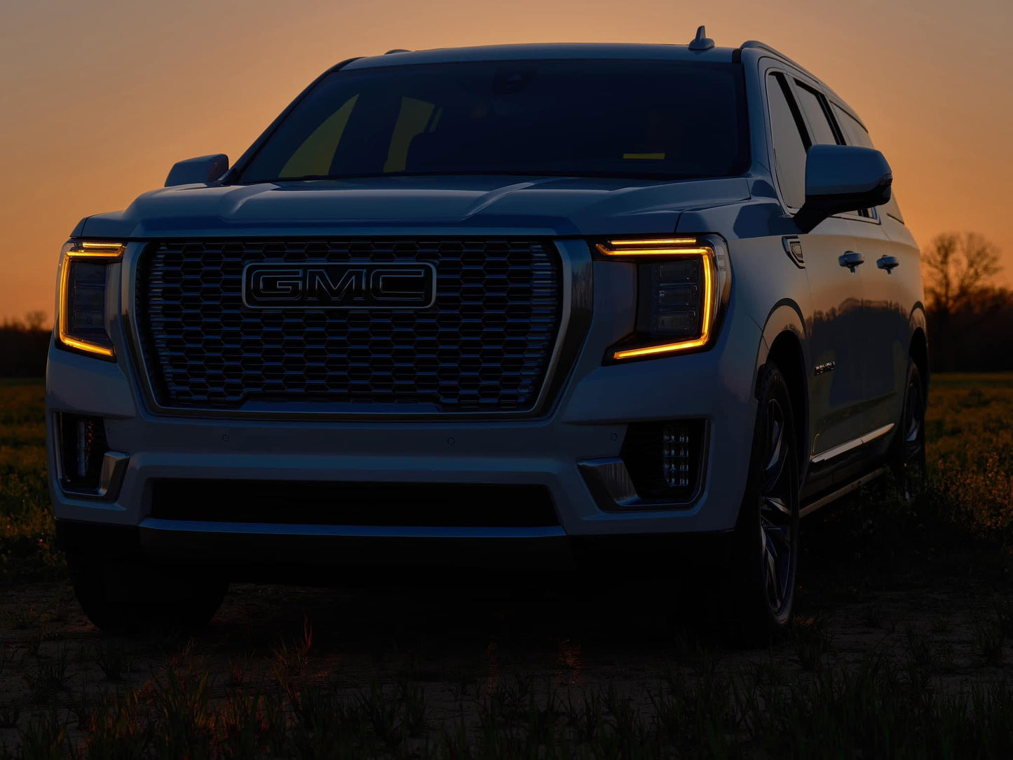 Arnés de faros LED OEM DRL ámbar GMC Sierra 2022+