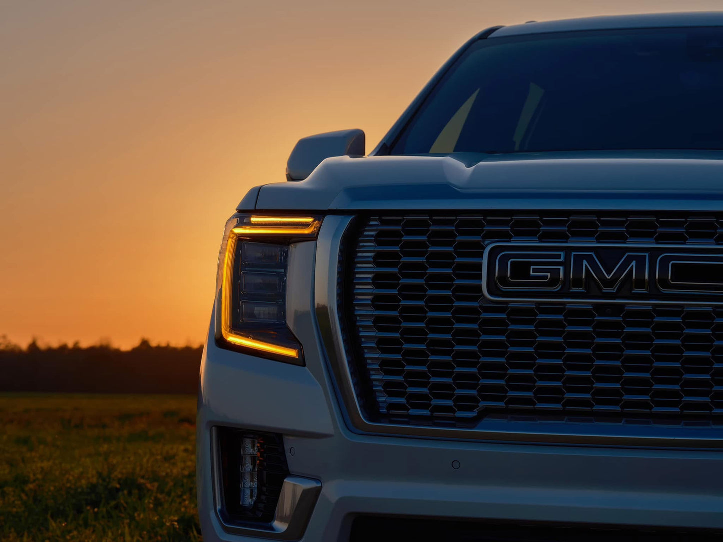 Arnés de faros LED OEM DRL ámbar GMC Sierra 2022+