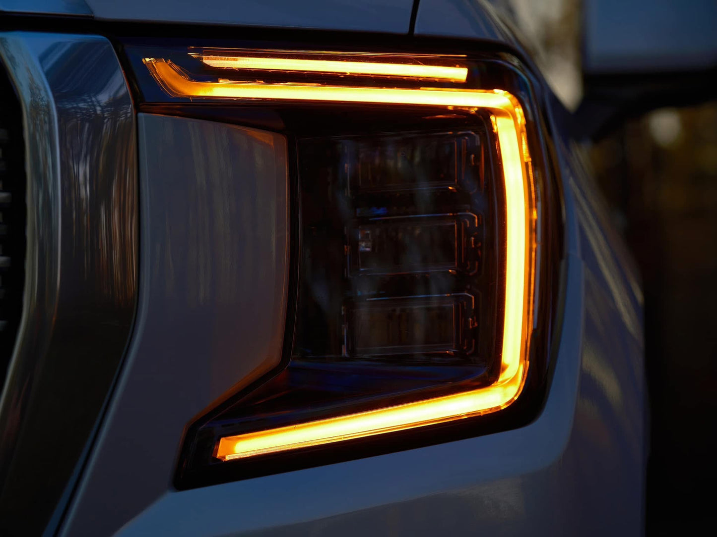 Arnés de faros LED OEM DRL ámbar GMC Sierra 2022+