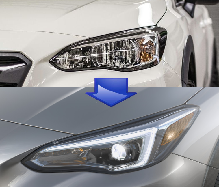 2018-2023 Crosstrek Limited Headlight Adapters