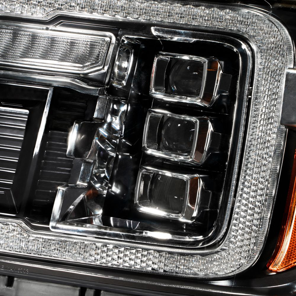 Faros delanteros LED con proyector para GMC Sierra 1500 14-18 y GMC Sierra 2500/3500 15-19 (par)