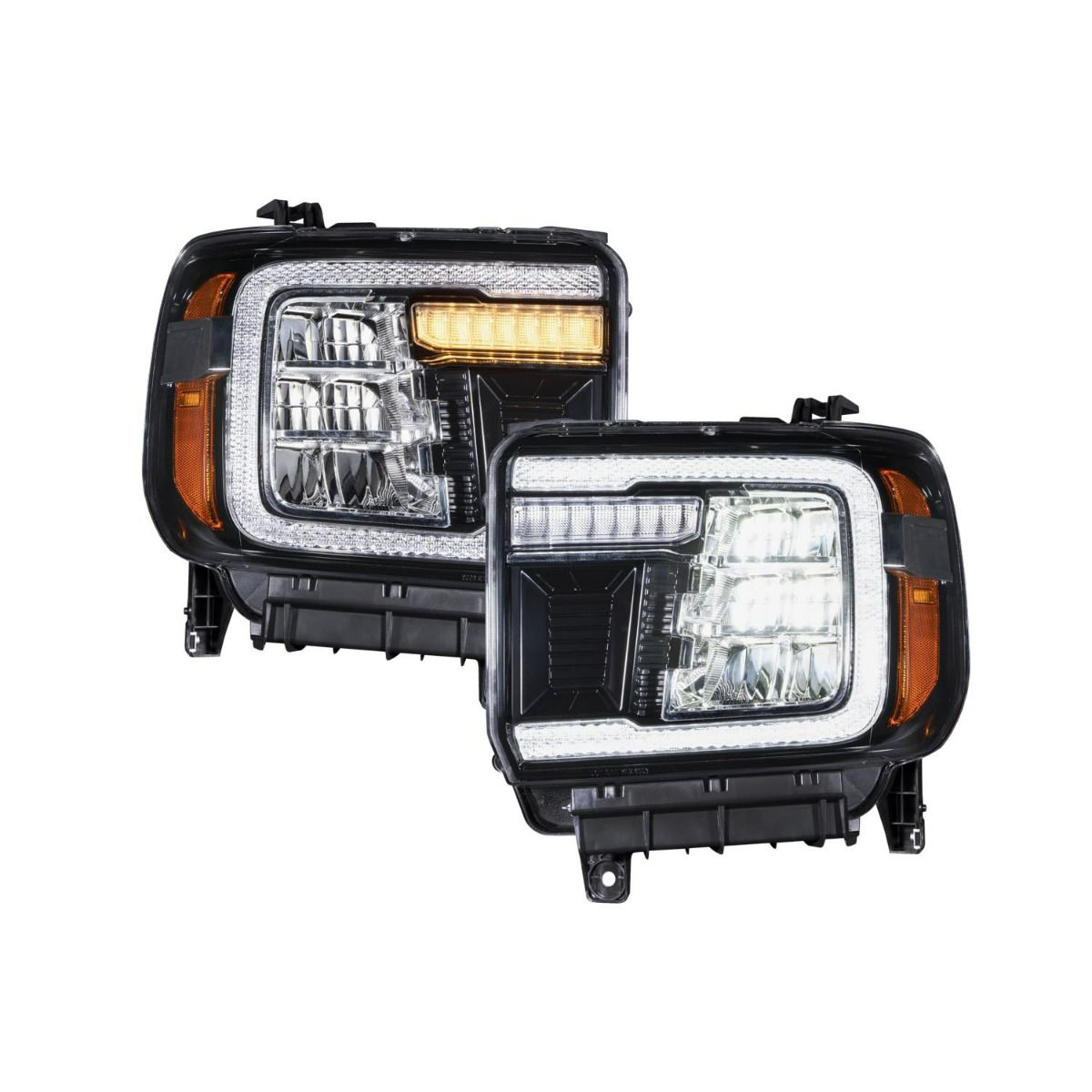 Par de faros delanteros reflectores LED para GMC Sierra 1500 14-18 y GMC Sierra 2500/3500 15-19 Form Lighting