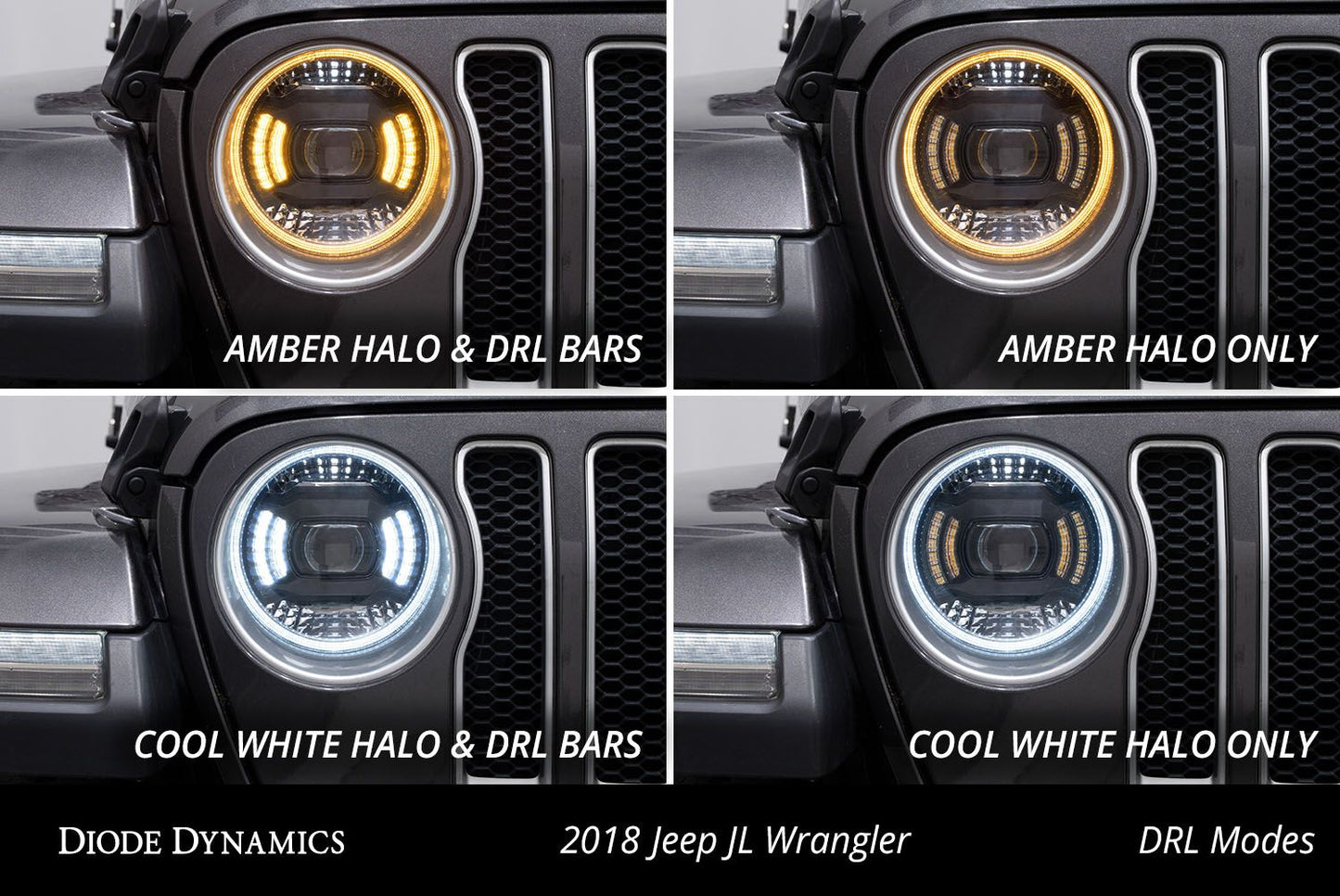 Elite LED Headlamps for 2018+ Jeep JL Wrangler