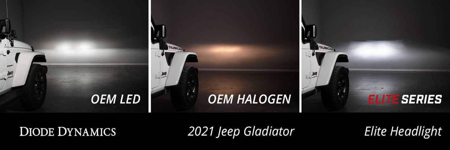 Elite LED Headlamps for 2018+ Jeep JL Wrangler