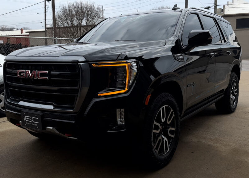 Arnés de faros LED OEM DRL ámbar GMC Sierra 2022+