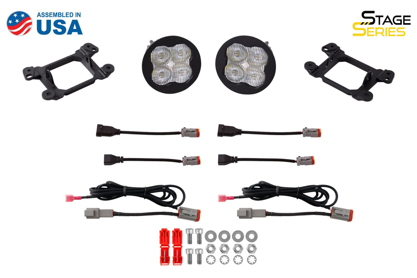 SS3 LED-Nebelscheinwerfer-Kit für 2007–2018 Jeep JK Wrangler, Kunststoffstoßstange