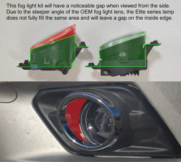Faros antiniebla Elite Series para Nissan Versa 2012-2019