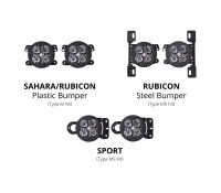 SS3 LED-Nebelscheinwerfer-Kit für Jeep JL Wrangler ab 2018