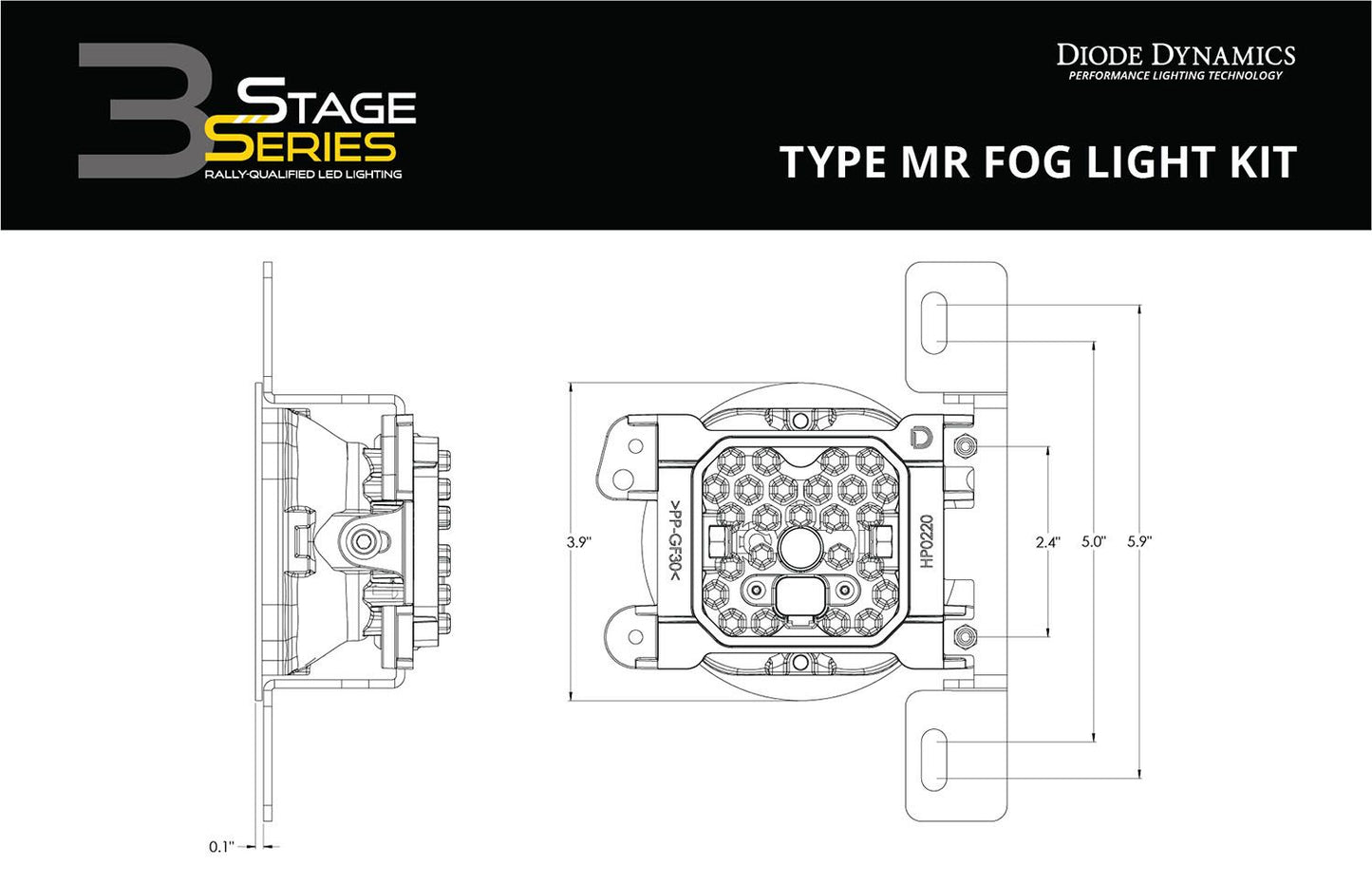 SS3 LED-Nebelscheinwerfer-Kit für Jeep JL Wrangler ab 2018