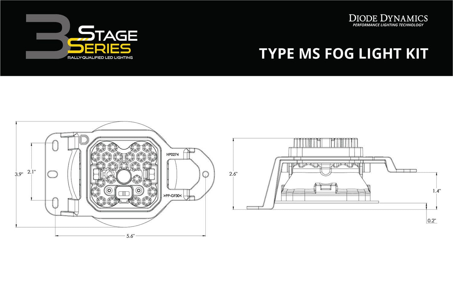 SS3 LED-Nebelscheinwerfer-Kit für Jeep JL Wrangler ab 2018