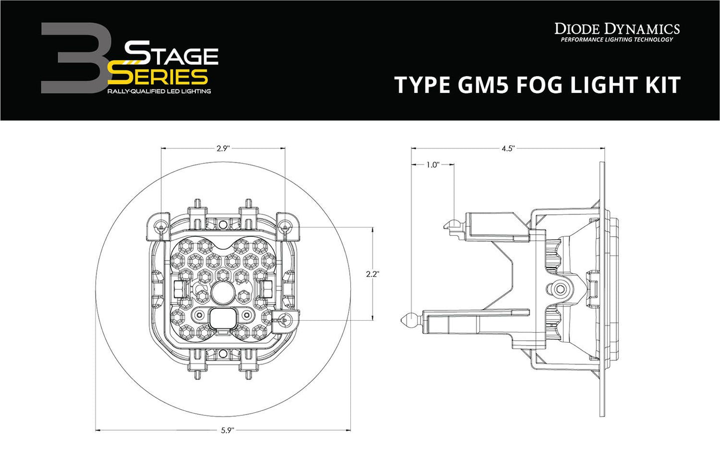 SS3 LED Fog Light Kit for 2007-2014 GMC Sierra 2500/3500