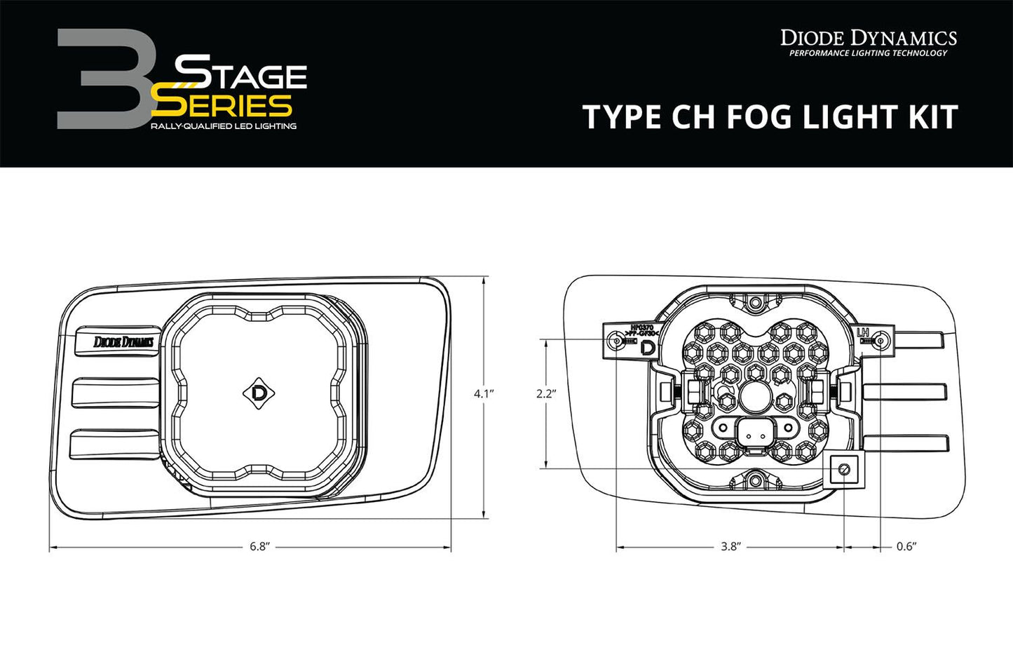 SS3 LED Fog Light Kit for 2015-2020 GMC Yukon