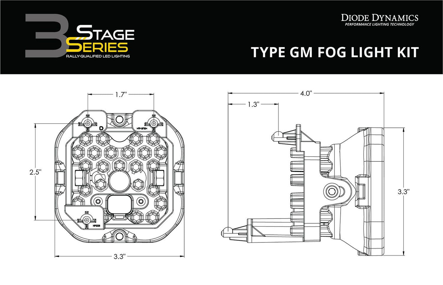SS3 LED Fog Light Kit for 2007-2014 GMC Yukon