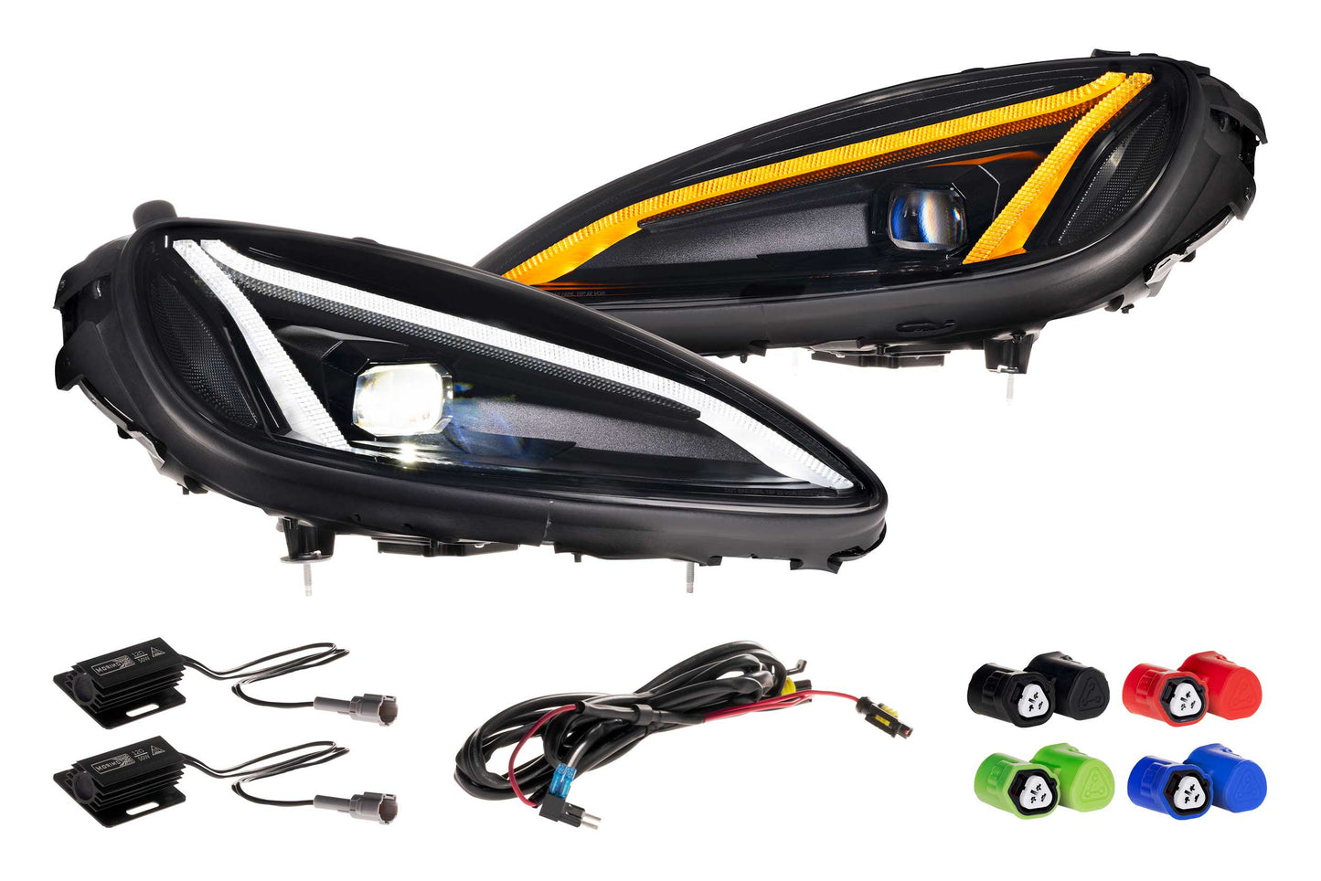 Faros delanteros LED estilo C8 para Chevrolet Corvette C6 2005-2013 (Gen II)
