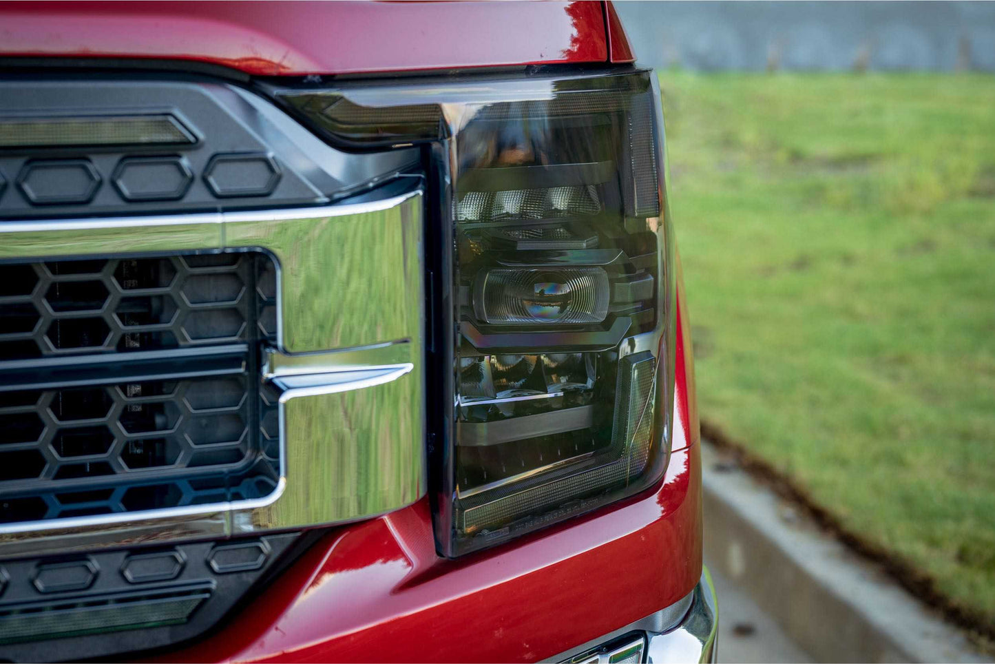 Faros delanteros Ford F150 XB 2021-2023: (luz diurna ámbar)