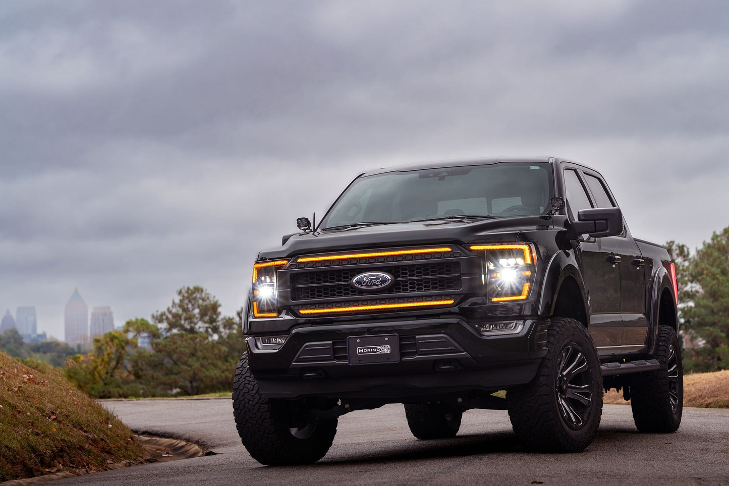 Faros delanteros Ford F150 XB 2021-2023: (luz diurna ámbar)