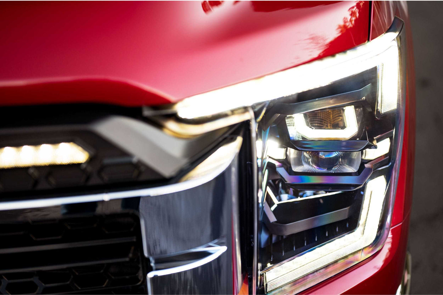 Faros delanteros Ford F150 XB 2021-2023: (luces de circulación diurna blancas)