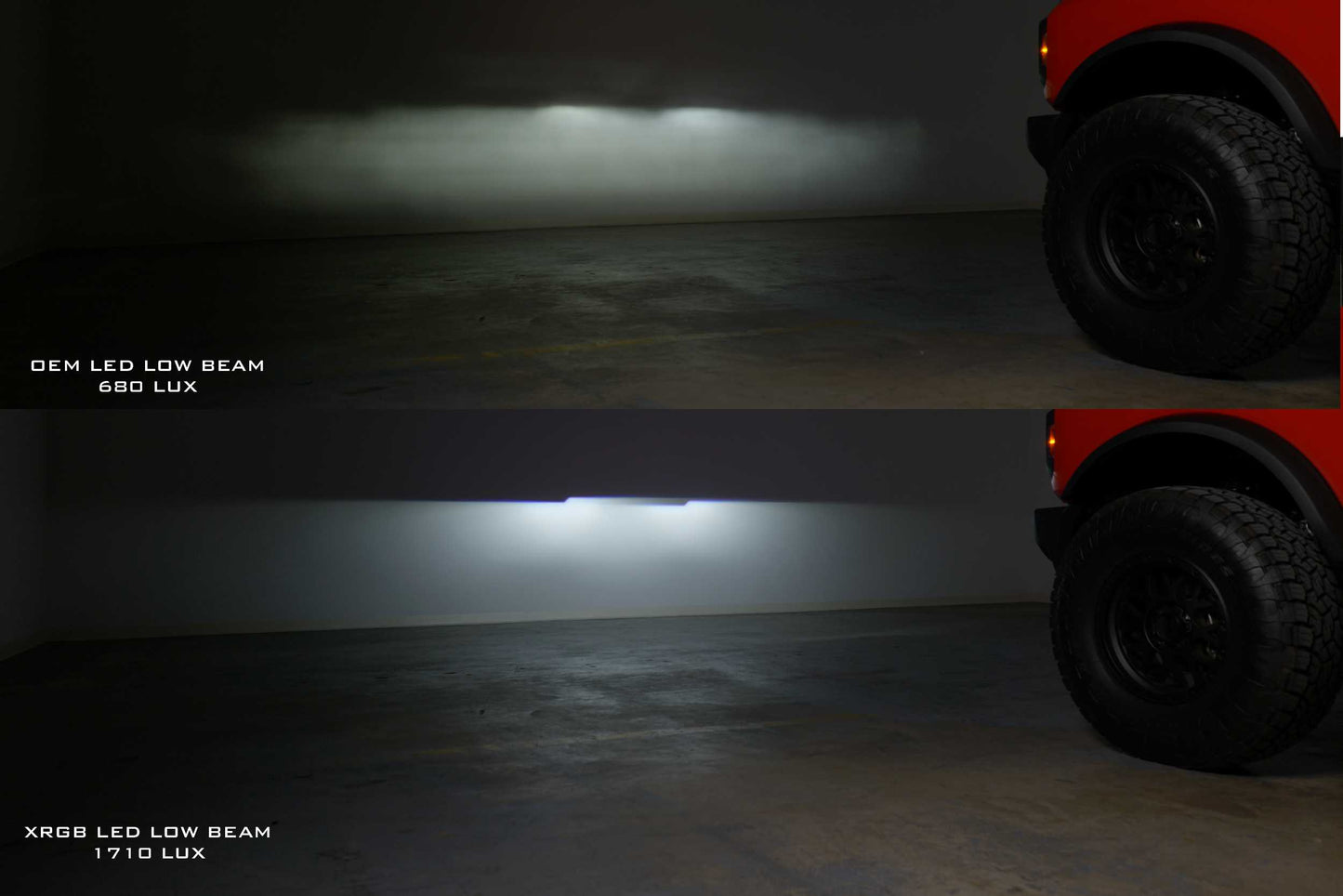 Faros delanteros LED XRGB: Ford Bronco (2021-2024) (par/luz diurna RGB)