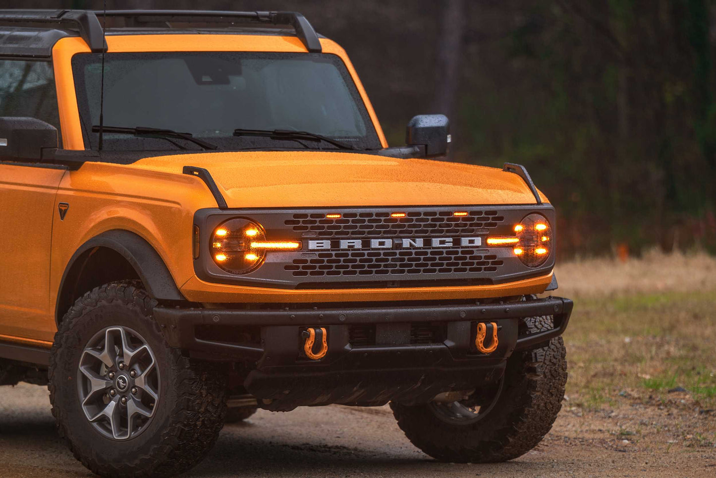 Faros LED XB: Ford Bronco (21+) (par/luz diurna ámbar)