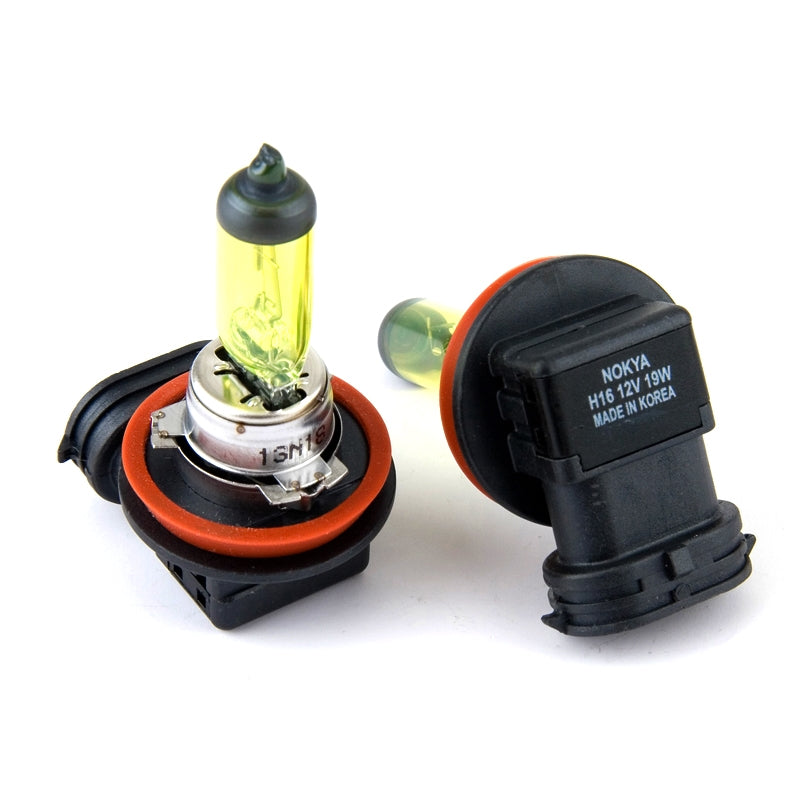 H16: bombillas halógenas Nokya Pro de 19 W (transparentes, par)