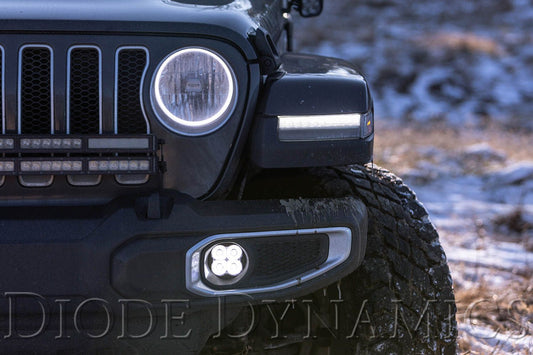 SS3 LED Fog Light Kit for 2020-2023 Jeep JT Gladiator Plastic Bumper (Sport)