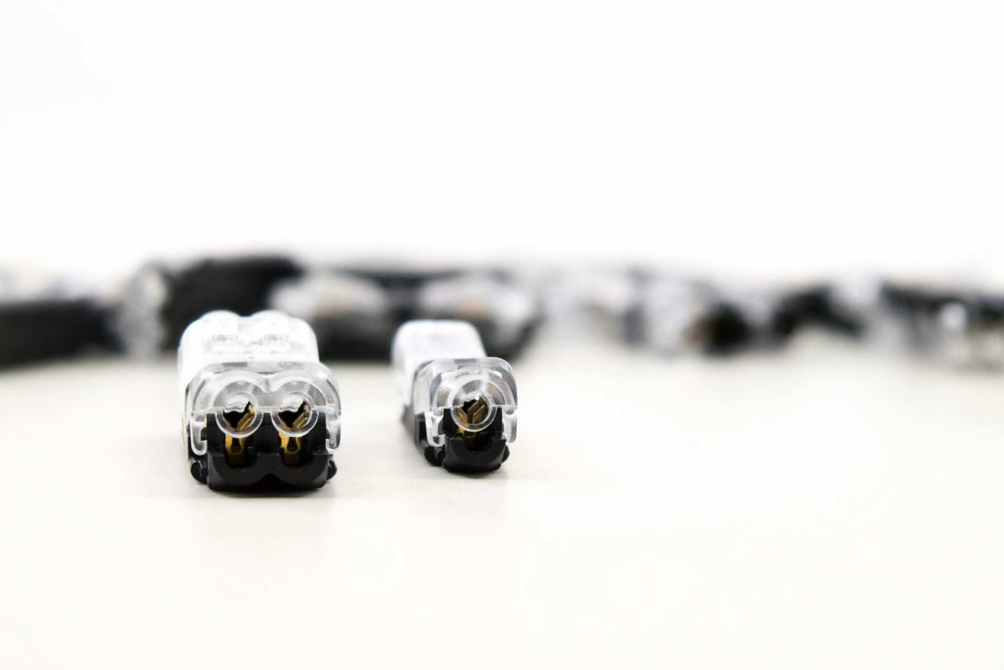 Conector de tope HD: cable doble