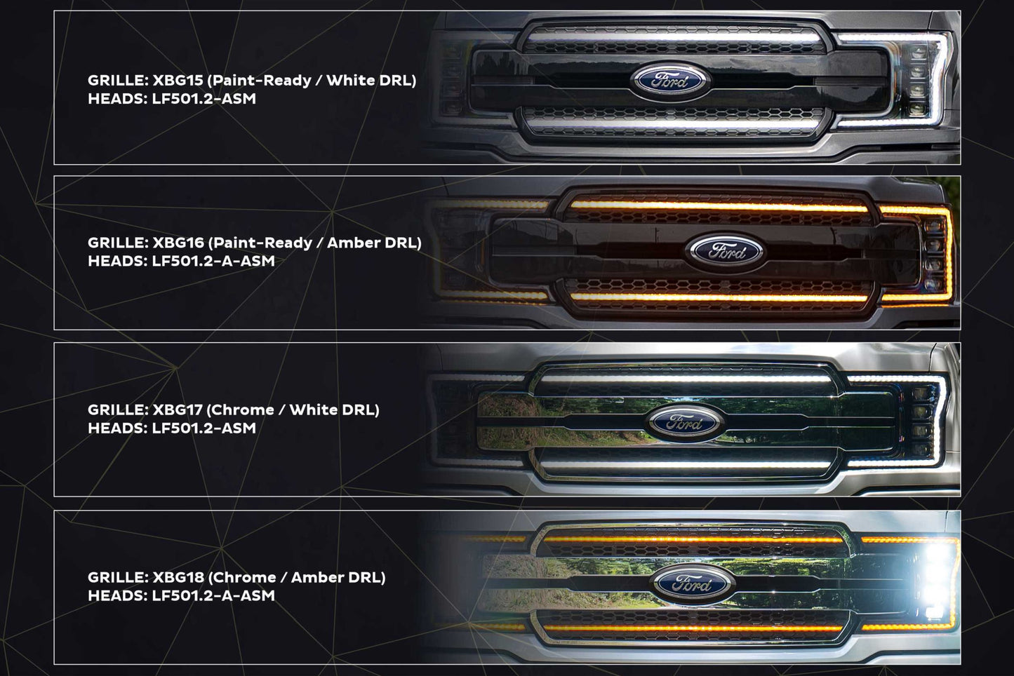 Faros LED XB: Ford F150 (18-20) (par/ASM) (2.ª generación)