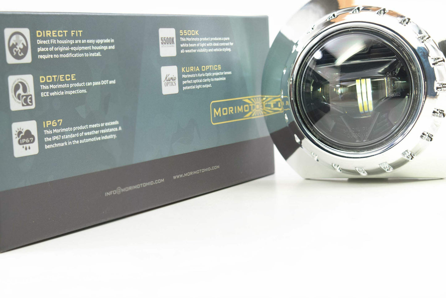 Faros antiniebla LED Morimoto XB: tipo U (par)