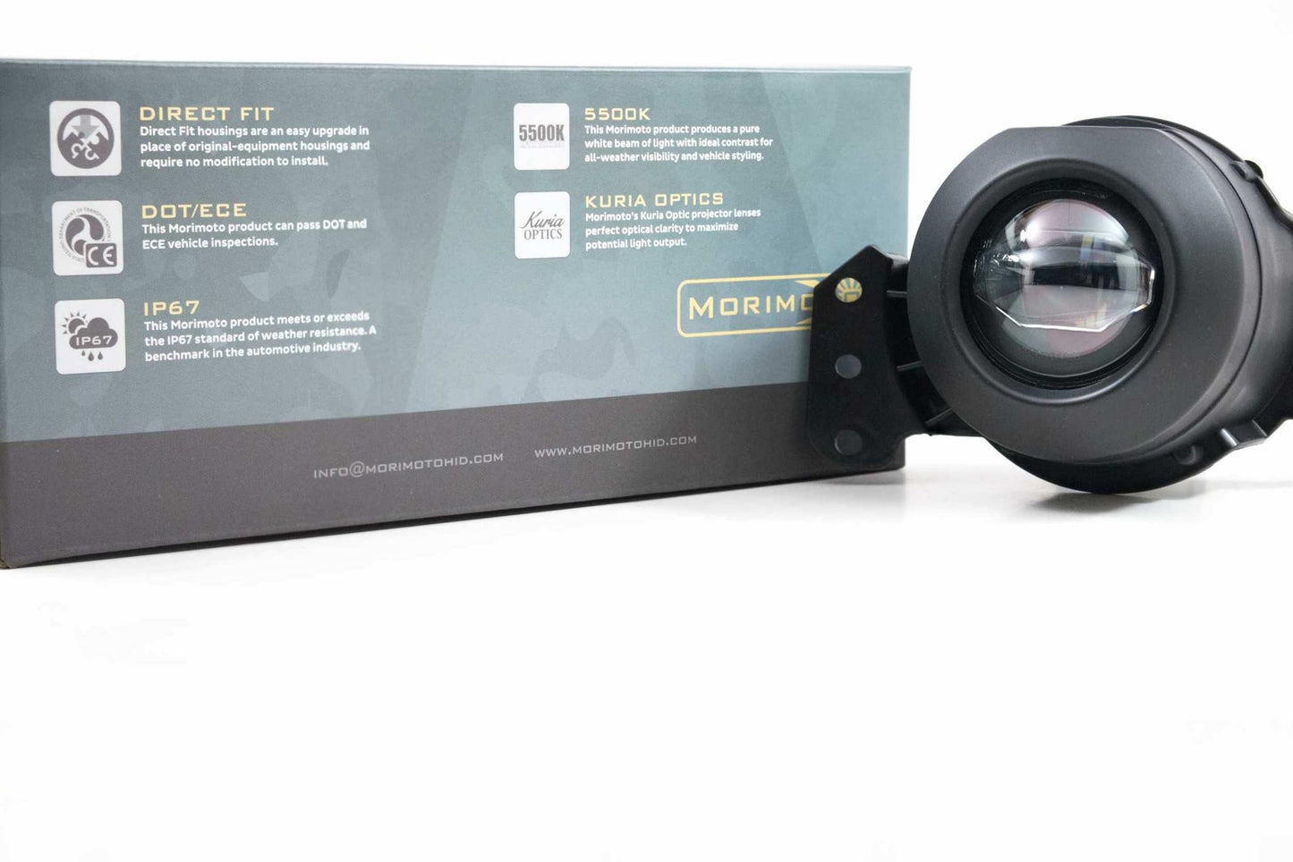 Faros antiniebla LED Morimoto XB: tipo BMW-2 (par)